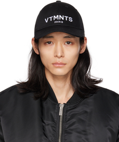 Черно-белая кепка с логотипом VTMNTS