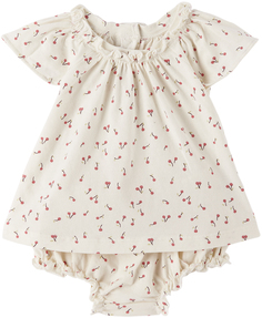 Комплект из футболки и шароваров Baby White Amissa Розовая камелия Bonpoint