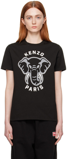 Черная футболка Paris Varsity Jungle Kenzo