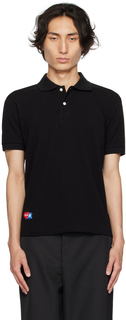 Черная футболка-поло Invader Edition Comme des Garçons