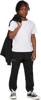 Детские черные спортивные брюки 365 из органического хлопка, черные PANGAIA