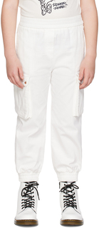 Moncler Enfant Kids Белые брюки с карманами и сильфоном