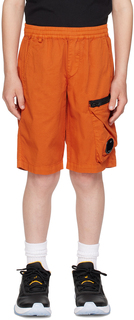 Детские оранжевые шорты с линзами C.P. Company Kids