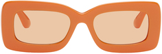 Оранжевые прямоугольные солнцезащитные очки Burberry