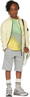 Детские серые махровые шорты Меланж серый Код поставщика: 61840 Stone Island Junior
