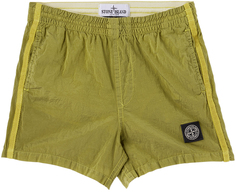 Детские шорты для плавания с зелеными нашивками, лимонный Код поставщика: B0213 Stone Island Junior