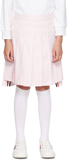 Детская розовая плиссированная юбка Thom Browne