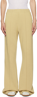 Светло-коричневые спортивные штаны MM6 Maison Margiela с завязками