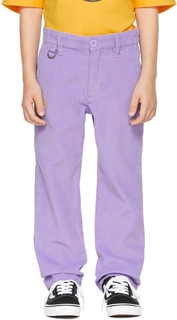 Эксклюзивные детские брюки-талисманы SSENSE с фиолетовым рисунком drew house