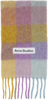 Разноцветный шарф в клетку Acne Studios