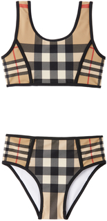 Kids Beige Check Бикини Archive бежевая клетка Burberry