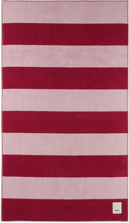 Пляжное полотенце в розово-красную полоску Tekla