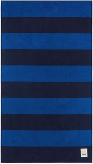 Пляжное полотенце в темно-синюю полоску Tekla