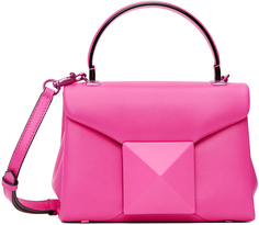 Розовая сумка с заклепками Mini One Valentino Garavani