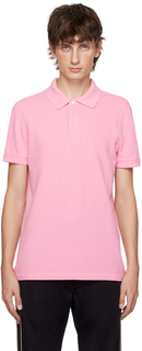 Розовая теннисная футболка-поло TOM FORD