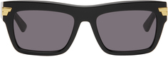 Черные большие квадратные солнцезащитные очки Bottega Veneta