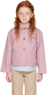Детская розовая джинсовая куртка Bonpoint Clarity