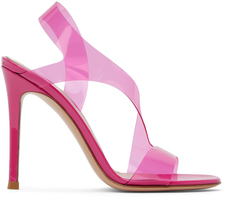 Розовые босоножки на каблуке Metropolis Gianvito Rossi