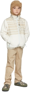 Детская белая куртка Denali Fairisle Printed 95 Retro Denali Gardenia белая The North Face Kids
