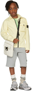 Детская желтая куртка-рубашка с маслом Код поставщика: 10510 Stone Island Junior