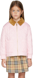 Детская розовая куртка Otis Burberry