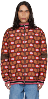 Anna Sui Эксклюзивная коричневая куртка-пуховик SSENSE