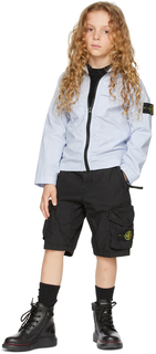 Детская хлопковая куртка Ripstop фиолетового цвета, лаванда Код поставщика: 761610402 Stone Island Junior