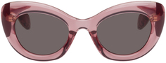 Розовые солнцезащитные очки «кошачий глаз» Alexander McQueen
