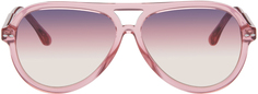 Розовые солнцезащитные очки-авиаторы Isabel Marant