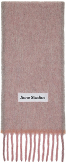 Розовый шарф с бахромой Dusty Acne Studios