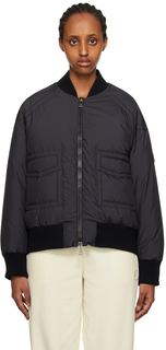 Черный пуховик Moncler Jucar