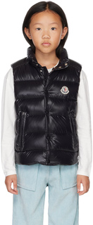 Детский черный жилет-тиб черный Moncler Enfant