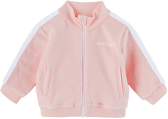 Спортивная куртка Baby Pink Stripe Trim Лососево-розовый/Белый Palm Angels