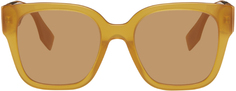 Светло-коричневые солнцезащитные очки OLock Fendi