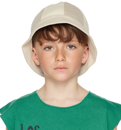 Детская бежевая пляжная шляпа из френч терри Misha &amp; Puff