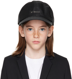 Детская черная кепка с фурнитурой, черная Givenchy