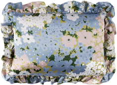 Синяя подушка с цветочным принтом Мульти/Цветочный Tanner Fletcher