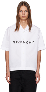 Белая рубашка свободного кроя от Givenchy