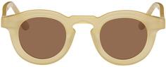Бежевые солнцезащитные очки в пропагандистском стиле Thierry Lasry