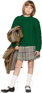 Зеленый свитер Bonpoint Kids Tihana