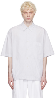 Бело-черная рубашка Studio Nicholson Pete