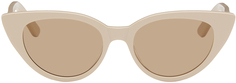 Бежевые солнцезащитные очки La Feline Velvet Canyon