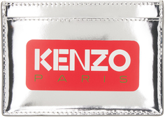 Серебряный визитница с логотипом Парижа Kenzo