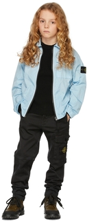 Детский черный вязаный свитер в рубчик, черный Код поставщика: 7516507A3 Stone Island Junior