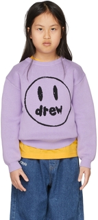 Эксклюзивный детский свитер SSENSE с фиолетовым рисунком-талисманом drew house