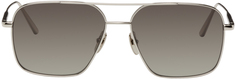 Серебряные солнцезащитные очки-авиаторы CHIMI