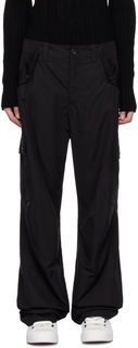 Черные брюки-карго с бляшкой Dolce &amp; Gabbana
