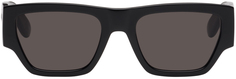 Черные квадратные солнцезащитные очки Alexander McQueen
