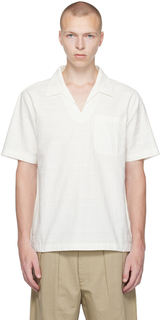 Бело-белая рубашка с верхом Universal Works