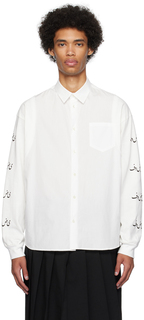 UNDERCOVER Белая рубашка со вставками